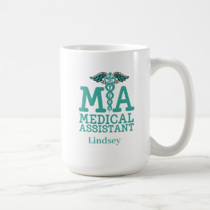 Caneca De Café Mug de Café Assistente Médico Personalizado