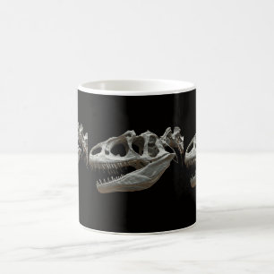 Caneca De Café Mug de café branco do esqueleto Dinasour