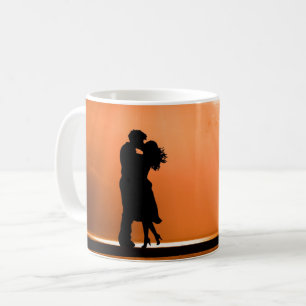 Caneca De Café Mug de café branco e amor