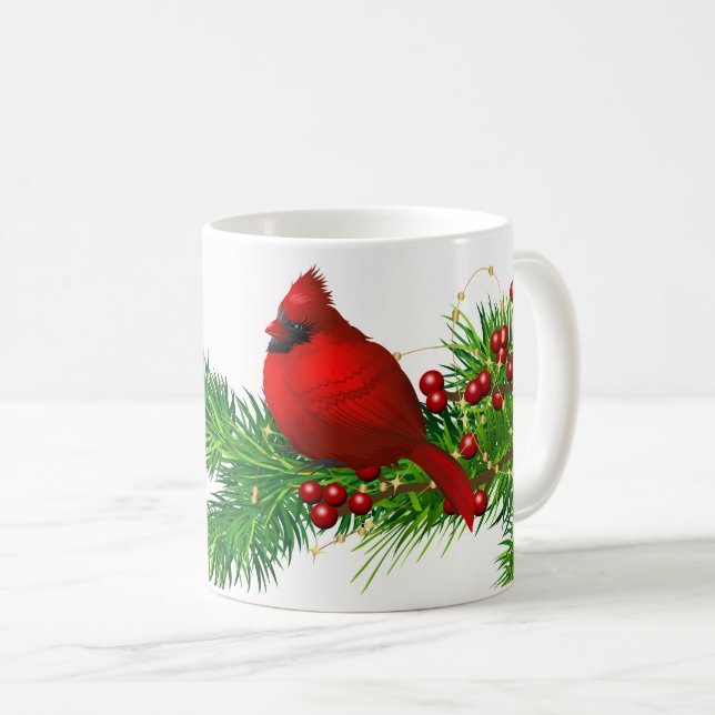 Caneca De Café Mug de café cardeal Natal (Frente Esquerda)