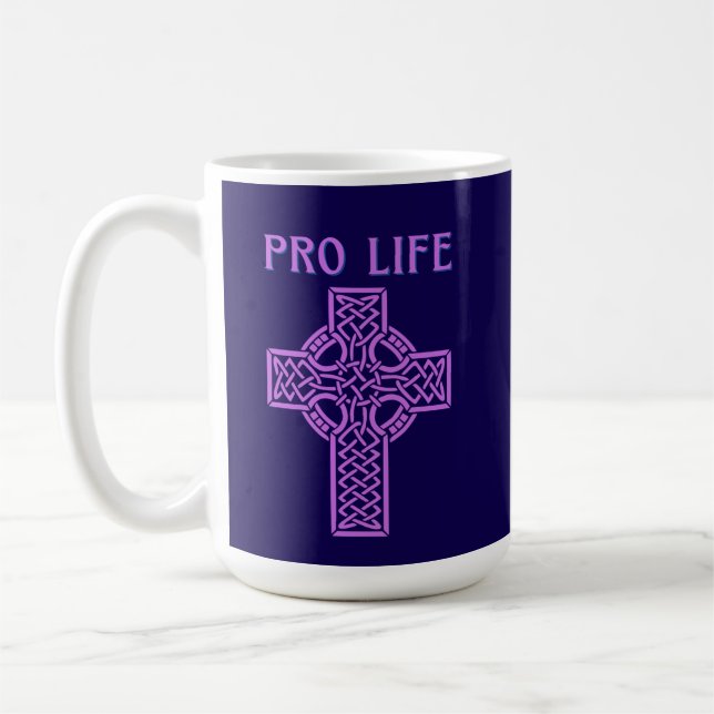 Caneca De Café Mug de café católico pró-vida (Esquerda)