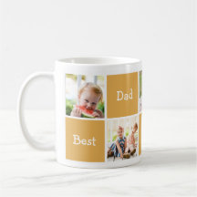 Mug de café com Dia de os pais de Cinco Fotografia