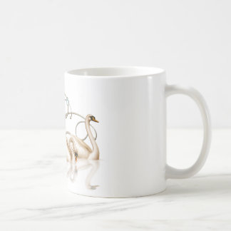 Caneca De Café Mug de café com dois cisnes