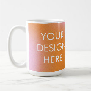 Caneca De Café Mug de café com gradiente de vegetação personaliza