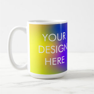 Caneca De Café Mug de café com gradiente de vegetação personaliza