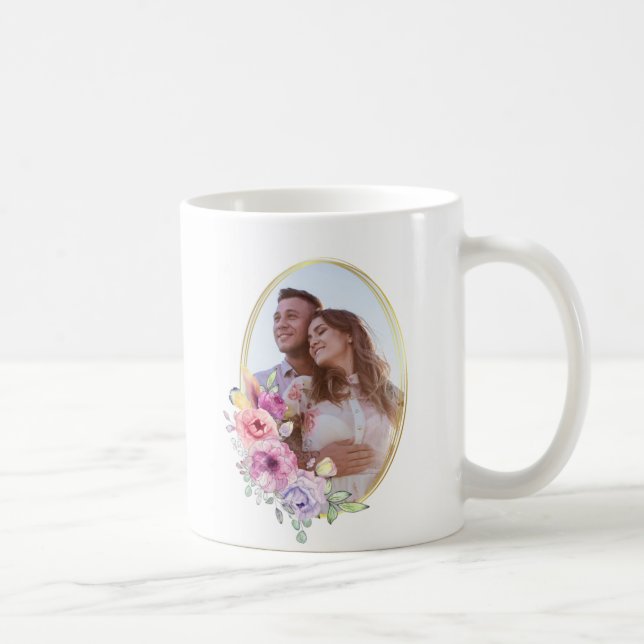 Caneca De Café Mug de café com quadro de foto personalizado (Direita)