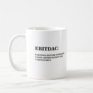 CANECA DE CAFÉ MUG DE CAFÉ DA CONTABILIDADE FINANCEIRA DO EBITDAC