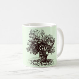 Caneca De Café Mug de café da oliveira Antigo