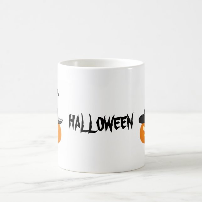 Caneca De Café Mug De Café De Abóbora De Halloween (Centro)