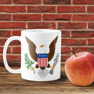 Caneca De Café Mug de café de águia patriótico