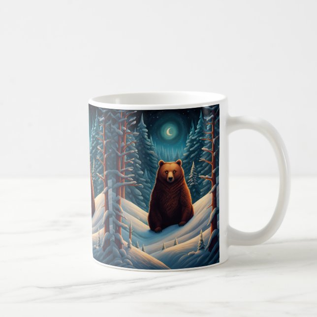 Caneca De Café Mug De Café De Bear Castanho (Direita)
