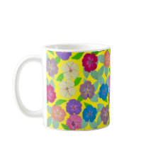 Mug De Café De Flor De Gerânio