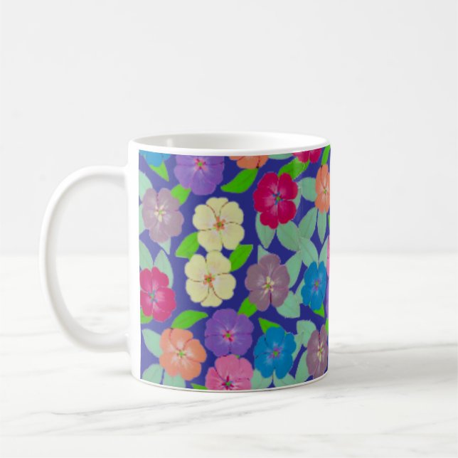 Caneca De Café Mug De Café De Flor De Gerânio (Esquerda)