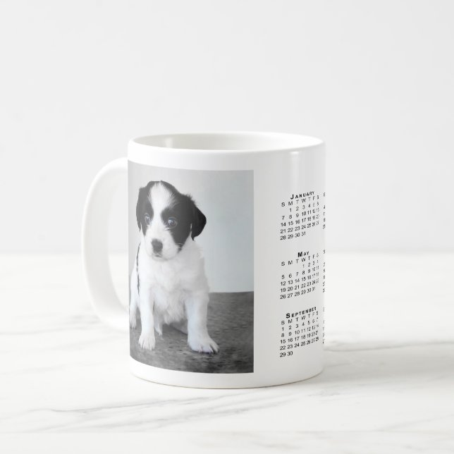 Caneca De Café Mug de Café de Foto Pet Personalizado 2024 (Frente Esquerda)