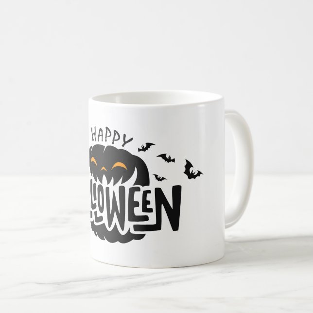 Caneca De Café Mug de Café de Halloween (Frente Esquerda)