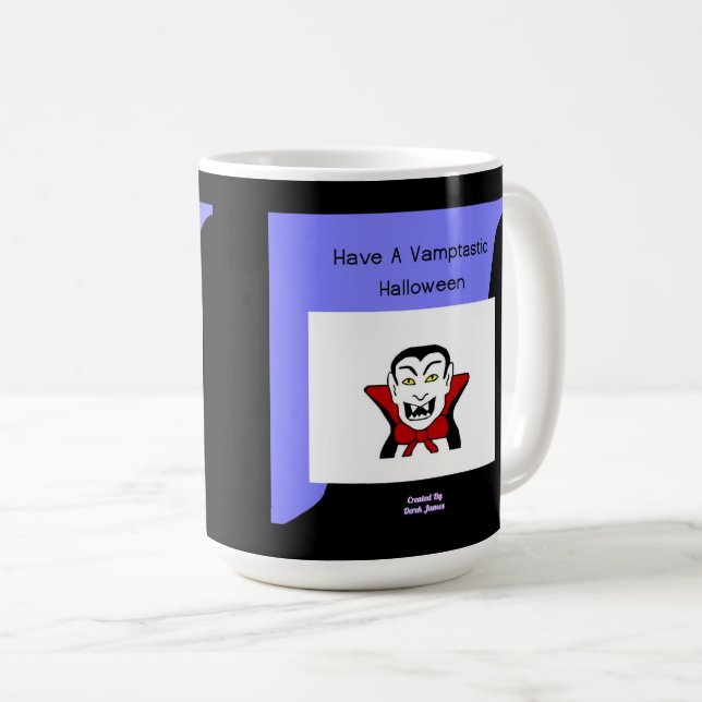 Caneca De Café Mug de café de Halloween vamtastizado (Frente Esquerda)