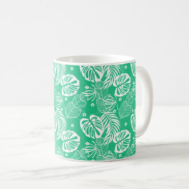 Caneca De Café Mug de café de Impressão tropical (Frente Esquerda)