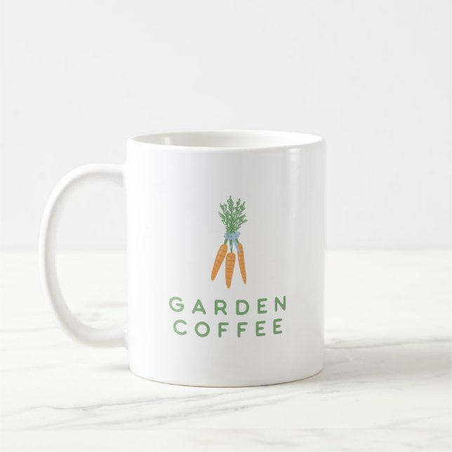 Caneca De Café Mug de Café de Jardim com Cenouras (Esquerda)