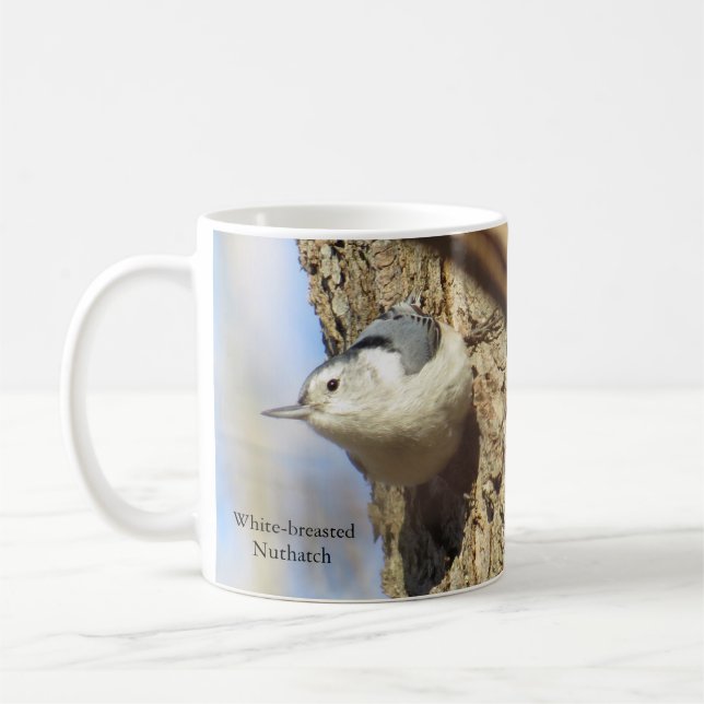 Caneca De Café Mug de Café de Nuthatch por BirdingCollectibles (Esquerda)