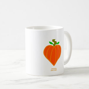 Caneca De Café Mug De Café Do Coração Da Abóbora