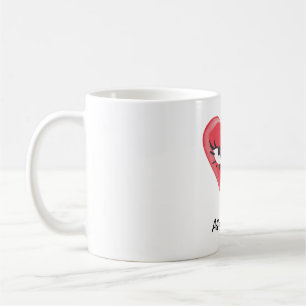 Caneca De Café Mug de café do dia do Namorados personalizável