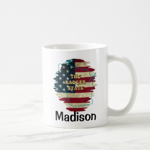 Caneca De Café Mug de Café do Estado do Wisconsin Personalizado