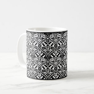 Caneca De Café Mug De Café Floral De Revival Gótico