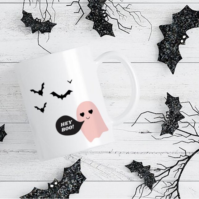 Caneca De Café Mug de Café Ghost Cute Spooky (Criador carregado)
