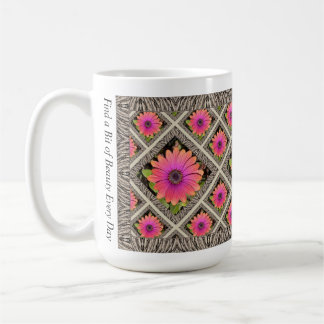 Caneca De Café Mug de café inspiracional com margaridas africanas