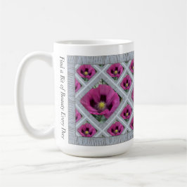 Caneca De Café Mug de café inspirado com pipocas magenta