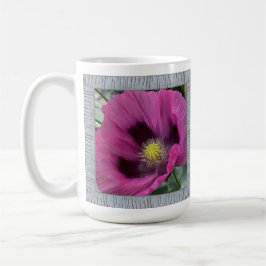 Caneca De Café Mug de café inspirado com pipocas magenta