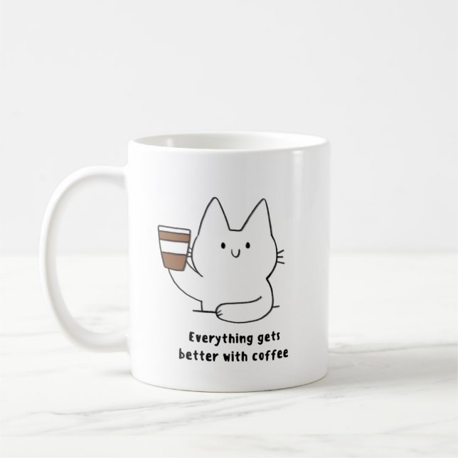 Caneca De Café Mug de Café Moderno (Esquerda)