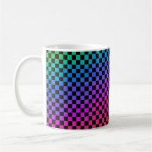 Mug de café multicolorido verificado
