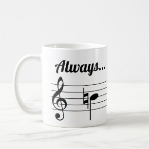 Caneca De Café Mug De Café Musical Natural Sempre B