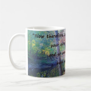Caneca De Café Mug de café para a citação do caçador w Gênesis