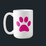 Caneca De Café Mug de café para impressão<br><div class="desc">Pata,  impressão,  cão,  gato,  animal de estimação,  cachorrinho,  gatinho,  simpatia,  guardar,  lembrar</div>