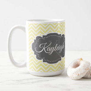 Caneca De Café Mug de café personalizado com fêmur amarelo