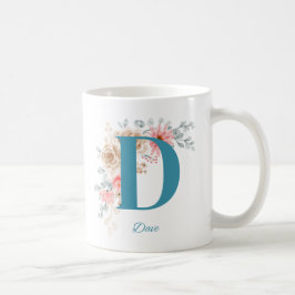 Caneca De Café Mug de Café Personalizado com Nome e Alfabeto D