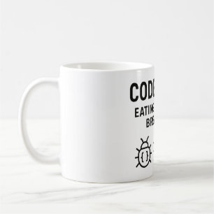 Caneca De Café Mug de café personalizado - Comendo Insetos para B