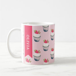 Caneca De Café Mug de café personalizado do Cupcake - Cute Desser