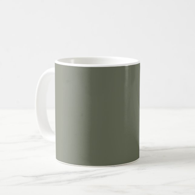Caneca De Café Mug de café personalizado do Moss Green (Frente Esquerda)