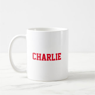 Caneca De Café Mug de café personalizado vermelho e branco