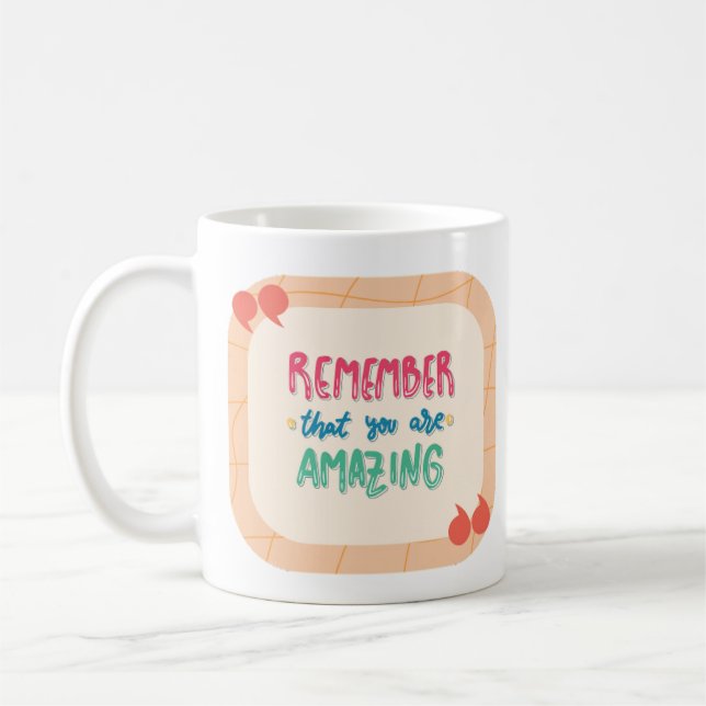 Caneca De Café Mug De Café Positivo Para Suas Melhores Manhãs De  (Esquerda)