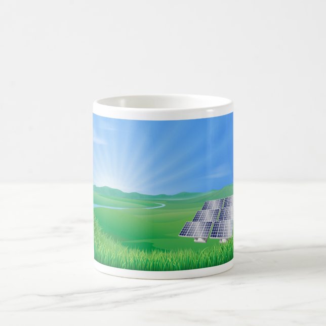 Caneca De Café Mug de Café Solar Energético Renovável (Centro)