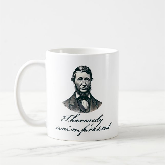 Caneca De Café Mug de café "Thoreauly Unimpressionado" (Esquerda)