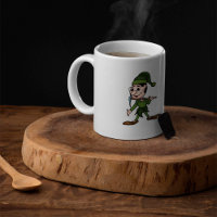 Mug de café verde anão