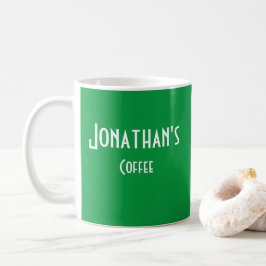 Caneca De Café Mug de café verde personalizado