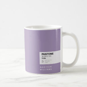 Caneca De Café Mug de Café Violeta Moderno   Taça personalizada m