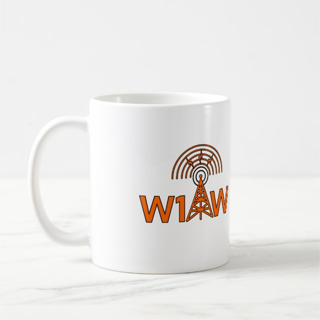 Caneca De Café Mug de café W1AW da rádio Ham (Esquerda)