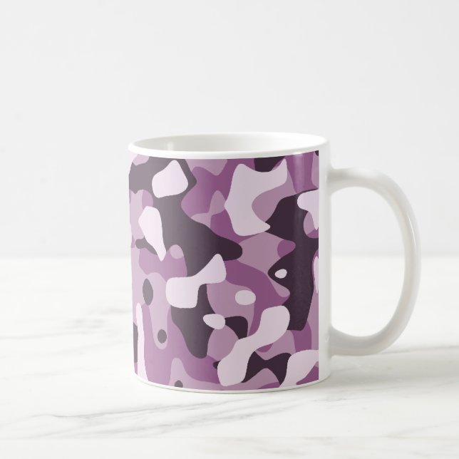 Caneca De Café Mug de Camuflagem Roxo (Direita)